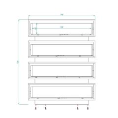 Александрия Комод (ЛДСП дуб сонома/белый бриллиант) в Серове - serov.mebel24.online | фото 2