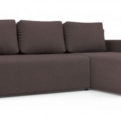 Диван угловой Алиса 3 Bahama PLUM - Teos Dark Brown в Серове - serov.mebel24.online | фото 1