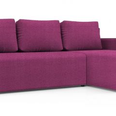 Диван угловой Алиса 3 Shaggy FUCHSIA - TEOS BLACK в Серове - serov.mebel24.online | фото