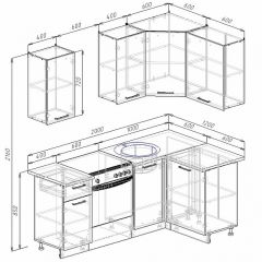 Кухонный гарнитур угловой Бланка 2000х1200 (Стол. 26мм) в Серове - serov.mebel24.online | фото 2