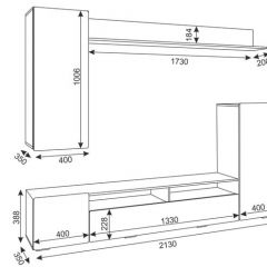 Гостиная Альфа (Дуб крафт золотой/Графит софт) в Серове - serov.mebel24.online | фото 2