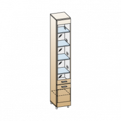 Гостиная Камелия Композиция 1 (Гикори Джексон светлый) в Серове - serov.mebel24.online | фото 3