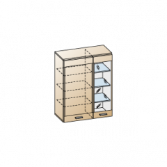 Гостиная Камелия Композиция 1 (Гикори Джексон темный) в Серове - serov.mebel24.online | фото 9