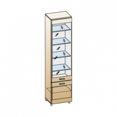 Гостиная Камелия Композиция 11 (Гикори Джексон темный) в Серове - serov.mebel24.online | фото 2