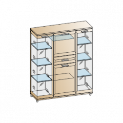 Гостиная Мелисса Композиция 6 (Гикори Джексон светлый) в Серове - serov.mebel24.online | фото 2