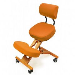 Коленный стул со спинкой Smartstool KW02В + Чехлы в Серове - serov.mebel24.online | фото 4