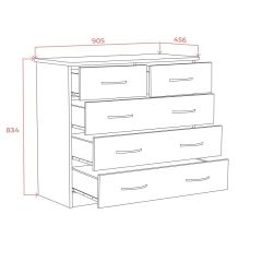 Комод 900 (Дуб сонома светлый) Эко в Серове - serov.mebel24.online | фото 2