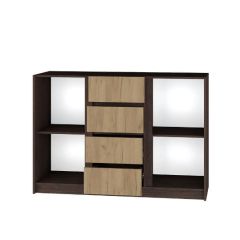 Комод Флоренция (Венге/Дуб Крафт Золотой) в Серове - serov.mebel24.online | фото 2