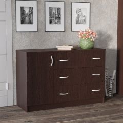 Комод Лофт (3 ящика/1 дверца) Венге в Серове - serov.mebel24.online | фото