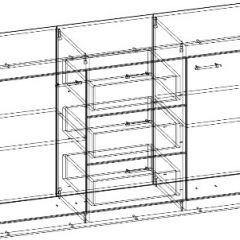 СОНАТА КС-1500 Комод (Дуб сонома/Белый глянец) в Серове - serov.mebel24.online | фото 2