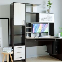 Компьютерный стол КЛ №6.0 правый (Венге/Дуб молочный) в Серове - serov.mebel24.online | фото 2