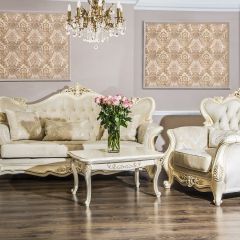 Комплект мягкой мебели Джоконда (крем глянец) в Серове - serov.mebel24.online | фото