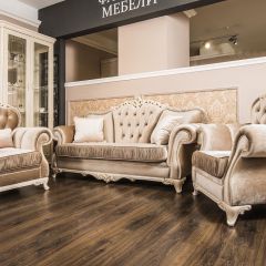 Комплект мягкой мебели Патрисия (серый глянец) в Серове - serov.mebel24.online | фото 1