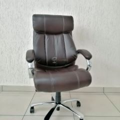 Кресло Barneo K-303 для руководителя (коричневая экокожа) в Серове - serov.mebel24.online | фото