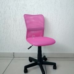 Кресло Barneo K-401 детское (розовая ткань/сетка) в Серове - serov.mebel24.online | фото 1
