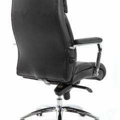 Кресло BRABIX PREMIUM "Phaeton EX-502" (кожа с компаньоном, хром, черное) 530882 в Серове - serov.mebel24.online | фото 4