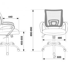 Кресло Бюрократ CH-695N/SL/SD/TW-11 салатовый TW-03A черный TW-11 в Серове - serov.mebel24.online | фото 4