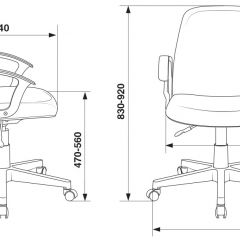 Кресло Бюрократ CH-808-LOW/#B черный 3С11 в Серове - serov.mebel24.online | фото 4