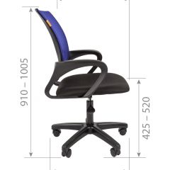 Кресло для оператора CHAIRMAN 696  LT (ткань стандарт 15-21/сетка TW-04) в Серове - serov.mebel24.online | фото 5
