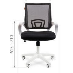 Кресло для оператора CHAIRMAN 696 white (ткань TW-10/сетка TW-05) в Серове - serov.mebel24.online | фото 6