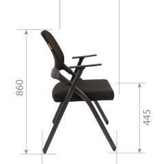 Кресло для посетителей CHAIRMAN NEXX (ткань стандарт черный/сетка DW-61) в Серове - serov.mebel24.online | фото 7