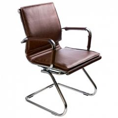 Кресло для посетителя Бюрократ CH-993-Low-V/Brown коричневый в Серове - serov.mebel24.online | фото 1