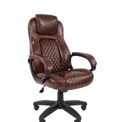 Кресло для руководителя  CHAIRMAN 432 (Экокожа коричневая) в Серове - serov.mebel24.online | фото