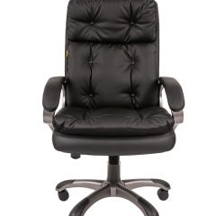 Кресло для руководителя  CHAIRMAN 442 (экокожа черная) в Серове - serov.mebel24.online | фото