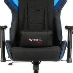 Кресло игровое Бюрократ VIKING 4 AERO BLUE черный/синий в Серове - serov.mebel24.online | фото 7