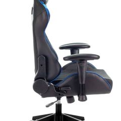 Кресло игровое Бюрократ VIKING 4 AERO BLUE черный/синий в Серове - serov.mebel24.online | фото 8