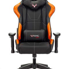 Кресло игровое Бюрократ VIKING 5 AERO ORANGE черный/оранжевый в Серове - serov.mebel24.online | фото 3