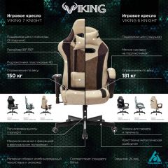 Кресло игровое Бюрократ VIKING 6 KNIGHT BL FABRIC синий в Серове - serov.mebel24.online | фото 5