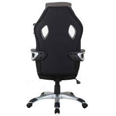 Кресло компьютерное BRABIX Techno GM-002 (ткань) черное/серое, вставки белые (531815) в Серове - serov.mebel24.online | фото 6