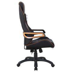 Кресло компьютерное BRABIX Techno Pro GM-003 (ткань черное/серое, вставки оранжевые) 531813 в Серове - serov.mebel24.online | фото 3