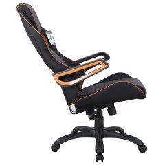 Кресло компьютерное BRABIX Techno Pro GM-003 (ткань черное/серое, вставки оранжевые) 531813 в Серове - serov.mebel24.online | фото 4