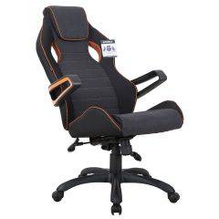 Кресло компьютерное BRABIX Techno Pro GM-003 (ткань черное/серое, вставки оранжевые) 531813 в Серове - serov.mebel24.online | фото 8