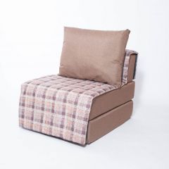 Кресло-кровать бескаркасное Харви (коричневый-квадро беж) в Серове - serov.mebel24.online | фото