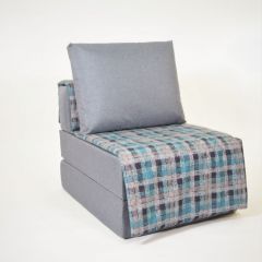 Кресло-кровать бескаркасное Харви (серый-квадро азур) в Серове - serov.mebel24.online | фото 1