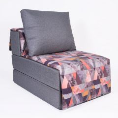 Кресло-кровать бескаркасное Харви (серый-сноу манго) в Серове - serov.mebel24.online | фото