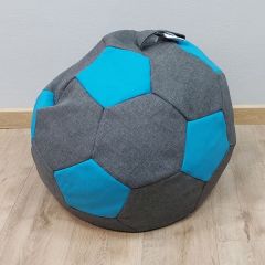 Кресло-мешок Мяч S (Savana Grey-Neo Azure) в Серове - serov.mebel24.online | фото