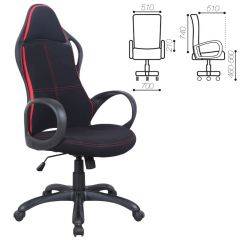 Кресло офисное BRABIX PREMIUM "Force EX-516" (ткань черное/вставки красные) 531571 в Серове - serov.mebel24.online | фото 1