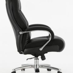 Кресло офисное BRABIX PREMIUM "Bomer HD-007" (рециклированная кожа, хром, черное) 531939 в Серове - serov.mebel24.online | фото 3