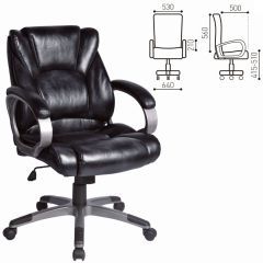 Кресло офисное BRABIX "Eldorado EX-504", экокожа, черное, 530874 в Серове - serov.mebel24.online | фото 3