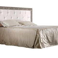 Кровать 2-х спальная(1,6 м)Тиффани Premium черная/серебро с мягким элементом со стразами с подъемным механизмом (ТФКР-2[3][7](П) в Серове - serov.mebel24.online | фото