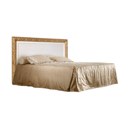 Кровать 2-х спальная (1,8 м) Тиффани штрих-лак/золото  с подъемным механизмом (ТФКР180-1[3]) в Серове - serov.mebel24.online | фото
