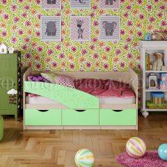 Кровать Бабочки (Салатовый матовый) 1600 в Серове - serov.mebel24.online | фото 1
