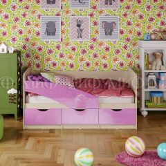 Кровать Бабочки (Сиреневый металлик) 1800 в Серове - serov.mebel24.online | фото 1