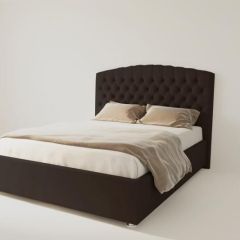 Кровать Берлин без основания 1200 (экокожа коричневая) в Серове - serov.mebel24.online | фото