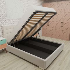 Кровать Брауни интерьерная +основание/ПМ/бельевое дно (120х200) в Серове - serov.mebel24.online | фото 3