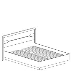 Кровать двойная с мягким изголовьем №315 Ронда (1600) в Серове - serov.mebel24.online | фото 2